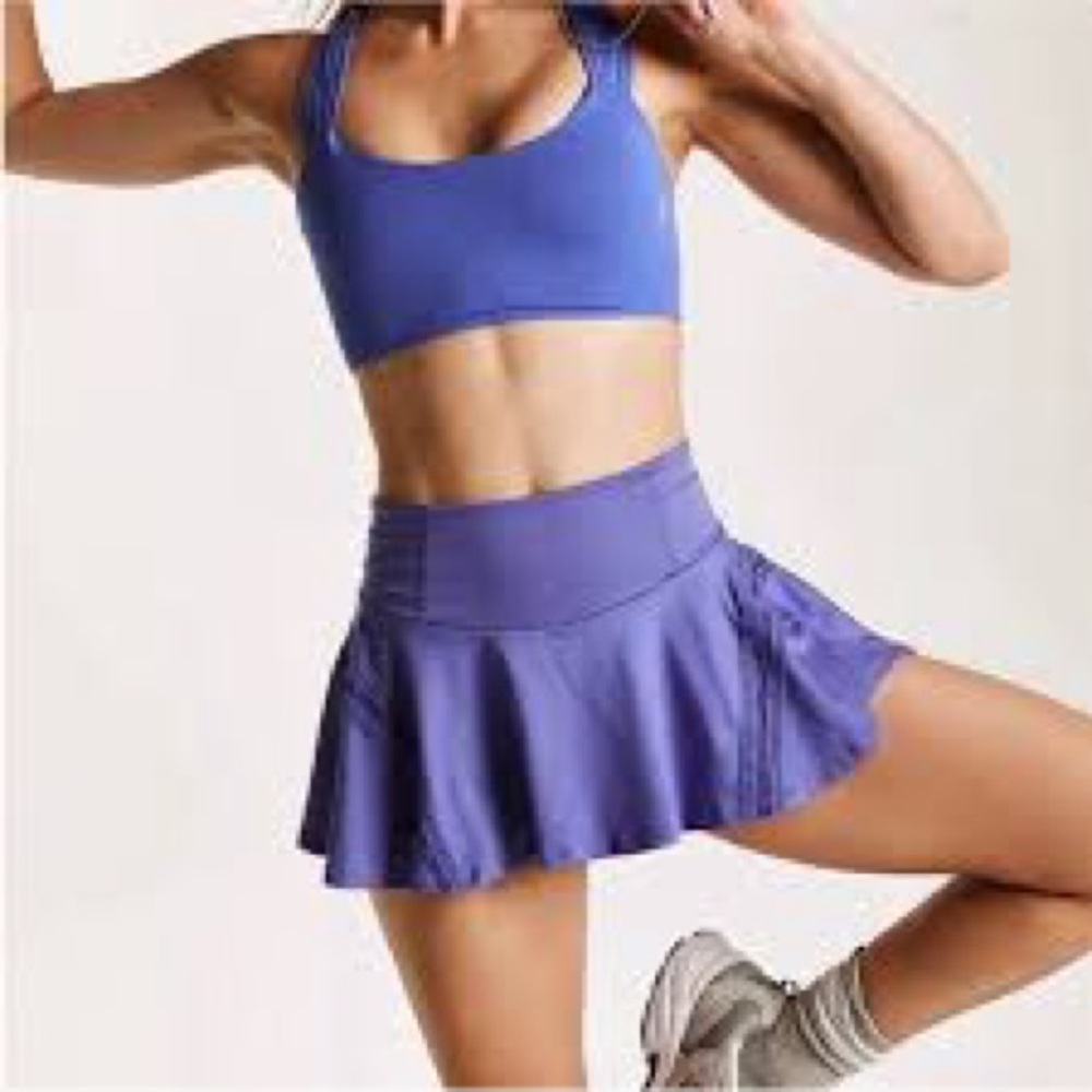 Free People Purple Pleated Lace FP
Movement Pleats And Thank You
Mini Skort